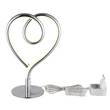 Globo AMORE asztali dekor lámpa fém, szilikon, króm, fehér, LED, 6W, 3000K, 250 Lm - 28054C