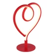 Globo AMORE asztali dekor lámpa fém, szilikon, piros, fehér, LED, 6W, 3000K, 250 Lm - 28054R