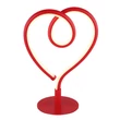 Globo AMORE asztali dekor lámpa fém, szilikon, piros, fehér, LED, 6W, 3000K, 250 Lm - 28054R