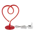 Globo AMORE asztali dekor lámpa fém, szilikon, piros, fehér, LED, 6W, 3000K, 250 Lm - 28054R