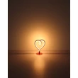 Globo AMORE asztali dekor lámpa fém, szilikon, piros, fehér, LED, 6W, 3000K, 250 Lm - 28054R