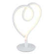 Globo AMORE asztali dekor lámpa fém, szilikon, fehér, LED, 6W, 3000K, 250 Lm - 28054W