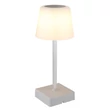 Globo XAYDEN asztali dekor lámpa fém, műanyag, ezüst, fehér, LED, 2W, 3000-6500K, 100 Lm - 28061SI