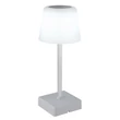 Globo XAYDEN asztali dekor lámpa fém, műanyag, ezüst, fehér, LED, 2W, 3000-6500K, 100 Lm - 28061SI