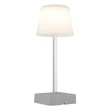 Globo XAYDEN asztali dekor lámpa fém, műanyag, ezüst, fehér, LED, 2W, 3000-6500K, 100 Lm - 28061SI