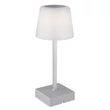 Globo XAYDEN asztali dekor lámpa fém, műanyag, ezüst, fehér, LED, 2W, 3000-6500K, 100 Lm - 28061SI