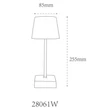 Globo XAYDEN asztali dekor lámpa fém, műanyag, fehér, LED, 2W, 3000-6500K, 100 Lm - 28061W