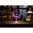 Globo ARMOR dekor lámpa műanyag, fehér, pink, LED, 2W - 28066