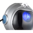 Globo COSMO asztali gyereklámpa műanyag, ezüst, szürke, kék, fekete, RGB-LED, 4.5W - 28083