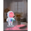 Globo COSMO asztali gyereklámpa műanyag, ezüst, szürke, kék, fehér, piros,  RGB-LED, 4.5W - 28084