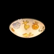 Globo KIDDY mennyezet lámpa fém, üveg, fehér, E27 - 40607