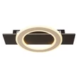 Globo JAYDEN mennyezet lámpa fém, akril, fekete, barna, pezsgőszín, fehér, LED, 18W, 3000K, 1000Lm - 48034A-18