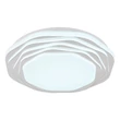Globo FLORDELIS mennyezet lámpa fém, műanyag, fehér, króm, LED, 24W, 3000-4000-6000K, 968Lm - 48036-24