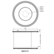 Globo MARSH függeszték fém, akril, fekete, LED, 54W, 2700-6500K, 2035Lm - 48041H