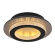 Globo JAYDEN mennyezet lámpa fém, műanyag, fekete, arany ,áttetsző LED, 12W, 3000-4000-6500K, 470Lm - 48042-12G