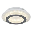 Globo JAYDEN mennyezet lámpa fém, műanyag, fehér,  áttetsző , szürke, LED, 12W, 3000-4000-6500K, 470Lm - 48042-12W