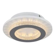 Globo JAYDEN mennyezet lámpa fém, műanyag, fehér,  áttetsző , szürke, LED, 12W, 3000-4000-6500K, 470Lm - 48042-12W