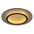 Globo JAYDEN mennyezet lámpa fém, műanyag, fekete, arany ,áttetsző LED, 24W, 3000-4000-6500K, 920Lm - 48042-24G