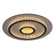 Globo JAYDEN mennyezet lámpa fém, műanyag, fekete, arany ,áttetsző LED, 40W, 3000-6500K, 1300Lm - 48042-40G