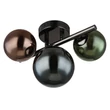 Globo RIHA mennyezet lámpa fém, üveg, fekete, bronz, zöld, petrol, G9, 3.5W, 3000K, 290Lm - 56142-3W