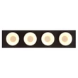 Globo RAYMOND mennyezet lámpa fém, műanyag, fekete, antracit, arany, LED, 40W, 3000K, 1900Lm - 56964-4