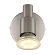 Globo KINLEY fali lámpa fém, nikkel, GU10, 3W, 3000K, 250Lm - 57385-1