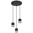 Globo LUCERO függeszték fém, műanyag, fekete, fehér, GX53, 21W, 3000K , 1092Lm - 57852-3H