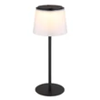 Globo MARIAM kültéri asztali lámpa fém, műanyag, fekete, fehér, LED, 1.8W, 3000K, 150Lm IP44 - 58462F