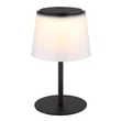 Globo MARIAM kültéri asztali lámpa fém, műanyag, fekete, fehér, LED, 1.8W, 3000K, 150Lm IP44 - 58462F