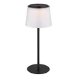 Globo MARIAM kültéri asztali lámpa fém, műanyag, fekete, fehér, LED, 1.8W, 3000K, 150Lm IP44 - 58462F