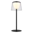 Globo MARIAM kültéri asztali lámpa fém, műanyag, fekete, áttetsző, LED, 1.8W, 3000K, 150Lm, IP44 - 58462K