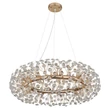 Globo KATRINA függeszték fém, Kristály, arany, átlátszó, G9, 3.5W, 3000K, 350Lm - 64135H3