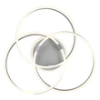 Globo HERWIG mennyezet lámpa fém, akril, szürke, fehér, LED, 56W, 2700-6000K, 688+485Lm - 67163-56