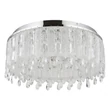 Globo KLUNKA mennyezet lámpa fém, kristály, króm, LED, 58W, 2700-6000K, 4798Lm - 67176-58D