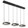 Globo DELLA függeszték fém, műanyag, fekete, szürke, fehér, LED, 40W, 3000-4000-6000K, 1400 Lm - 67179H2