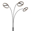 Globo DELLA állólámpa fém, műanyag, fekete, szürke, fehér, LED, 48W, 3000-4000-6000K, 1500Lm - 67179S1