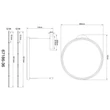 Globo BRIGGS függeszték fém, akril, fekete, LED, 36W, 2700-6000K, 800Lm - 67186-36