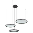 Globo BRIGGS függeszték fém, akril, fekete, LED,  55W, 2700-6000K, 1200Lm - 67186-60