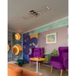 Globo DAKARI mennyezet lámpa fém, fa, műanyag, fekete, barna, fehér, LED, 40W, 3000K, 1920Lm - 67208-40N