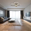 Globo GROUNI mennyezet lámpa fém, akril, titániumszín, fehér, LED, 120W, 2700-6000K, 4900Lm - 67314-120