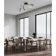 Globo SWIRL mennyezet lámpa fém, akril, fekete, fehér, LED, 30W, 4000K, 2350Lm - 67341DS