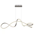 Globo SWIRL függeszték fém, műanyag, nikkel, fehér, LED, 40W, 4000K, 3670Lm - 67341N