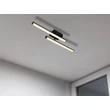 Globo KIRINA mennyezet lámpa fém, műanyag, fekete, fehér, LED, 12W, 3000K, 860Lm - 67342-12