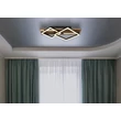 Globo OBRIEN mennyezet lámpa fém, fa, műanyag, fekete, barna, fehér,LED, 25W, 3000K, 1300Lm - 67344D1