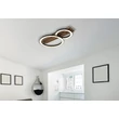 Globo TISHA mennyezet lámpa fém, fa, műanyag, fekete, barna, fehér,LED, 18W, 3000K, 850Lm - 67353D2