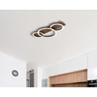 Globo TISHA mennyezet lámpa fém, fa, műanyag, fekete, barna, fehér,LED, 24W, 3000K, 1200Lm - 67353D3