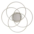 Globo KOMBOS mennyezet lámpa fém, műanyag, nikkel, fehér, LED, 55W, 4000K, 4650Lm - 67355-55N