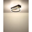 Globo BLEVINS mennyezet lámpa fém, fa, műanyag,  fekete, barna, fehér, LED, 10W, 3000-4200-6000K, 580Lm - 67360D1
