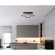 Globo BLEVINS mennyezet lámpa fém, fa, műanyag,  fekete, barna, fehér, LED, 21W, 3000-4200-6000K, 1210Lm - 67360D3
