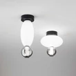 IdealLux LUMIERE-2 PL mennyezet lámpa fém, üveg, fekete, fehér, szürke, LED, 3000K, 18W, 2350lm - 314228